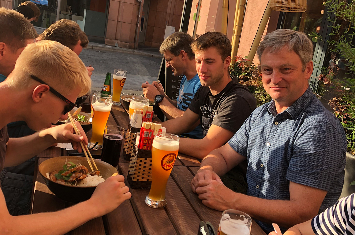 Sushi Essen mit dem Team, Teamausflug der Bauereiß Ambiente-Manufaktur