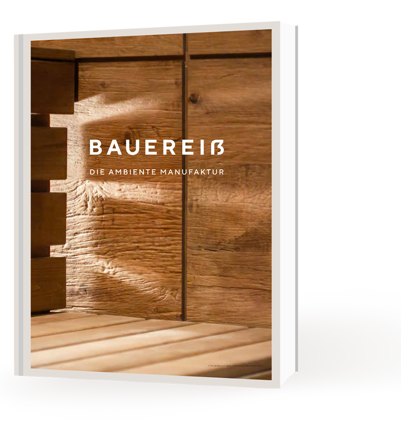 Sauna Design-Book der Bauereiß Ambiente-Manufaktur