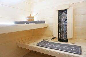 Sauna mit Infrarothstrahler
