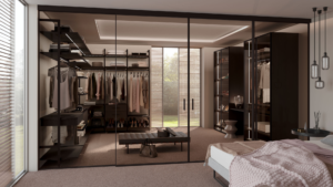 Raumplus Uno und Legno mit Gleittuer S1500